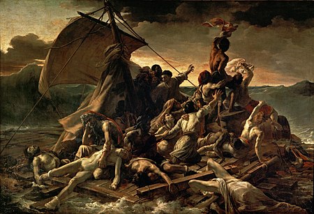 450px-JEAN_LOUIS_THÉODORE_GÉRICAULT_-_La_Balsa_de_la_Medusa_(Museo_del_Louvre,_1818-19)