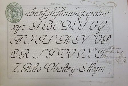 Ubalte Alegre. Examen de Caligrafía.2