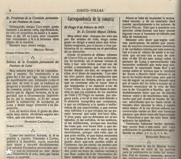 periódico con carta de benjamín