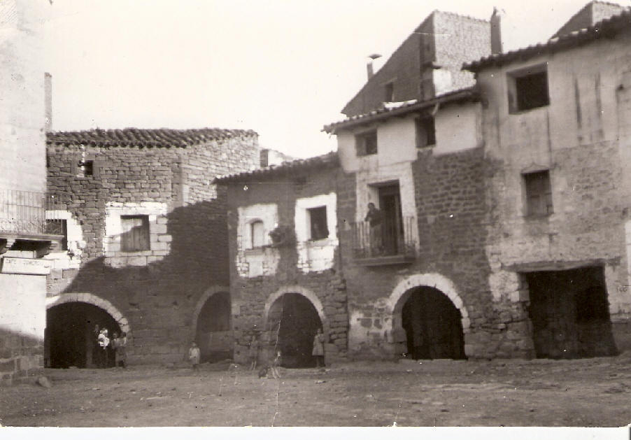 Plaza del Mercado Uncastillo. Años 30