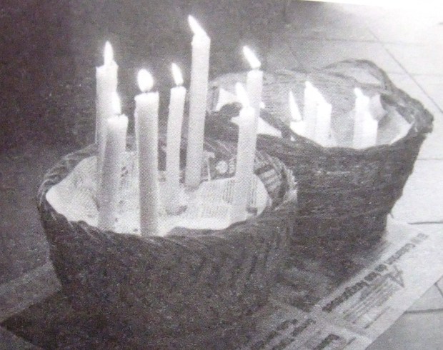 Velas para los muertos.