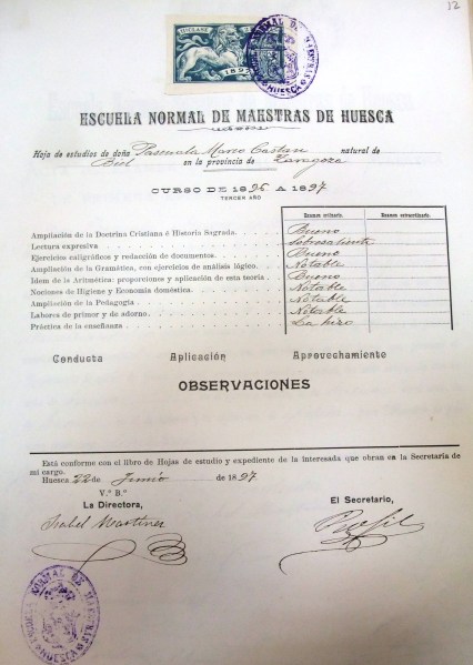 Notas de tercero. Las mejores