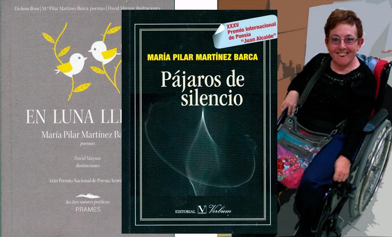 Pilar y sus nuevos libros.
